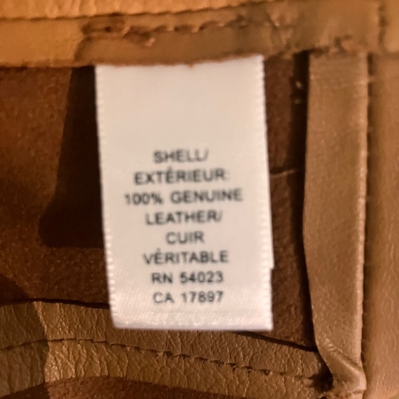 Banana Republic Camel Brown Leather Jacket - Picture 10 of 10